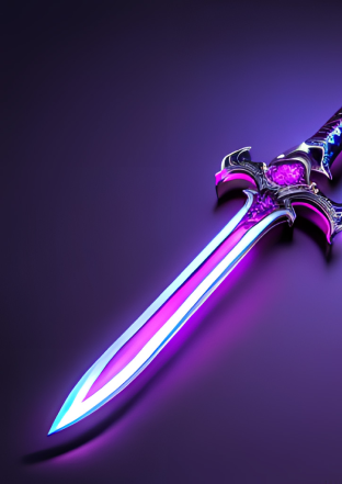 Purple magical sword